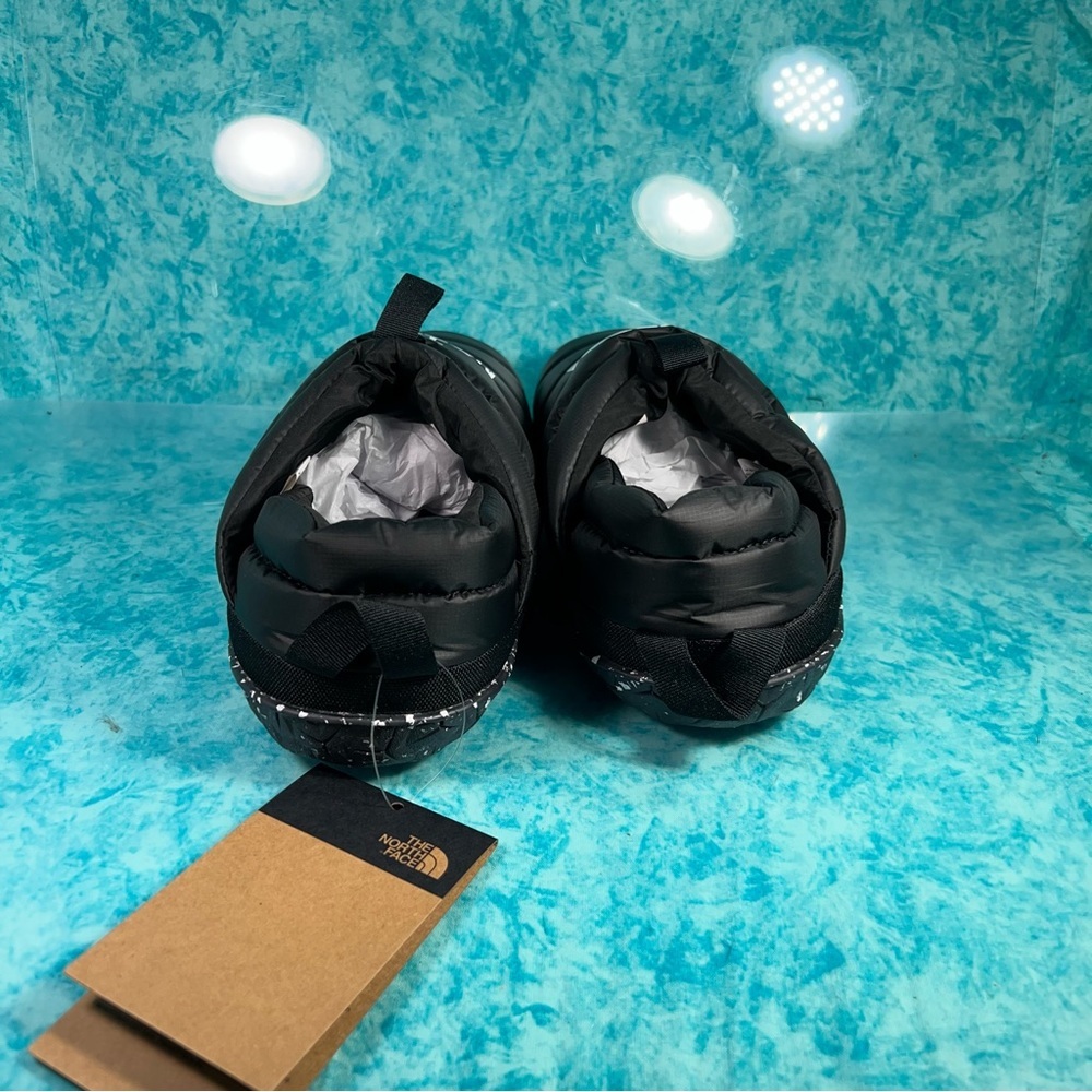 The North Face Black Quilted Slip-On Slippers with Speckled Sole - Picture 4 of 5
